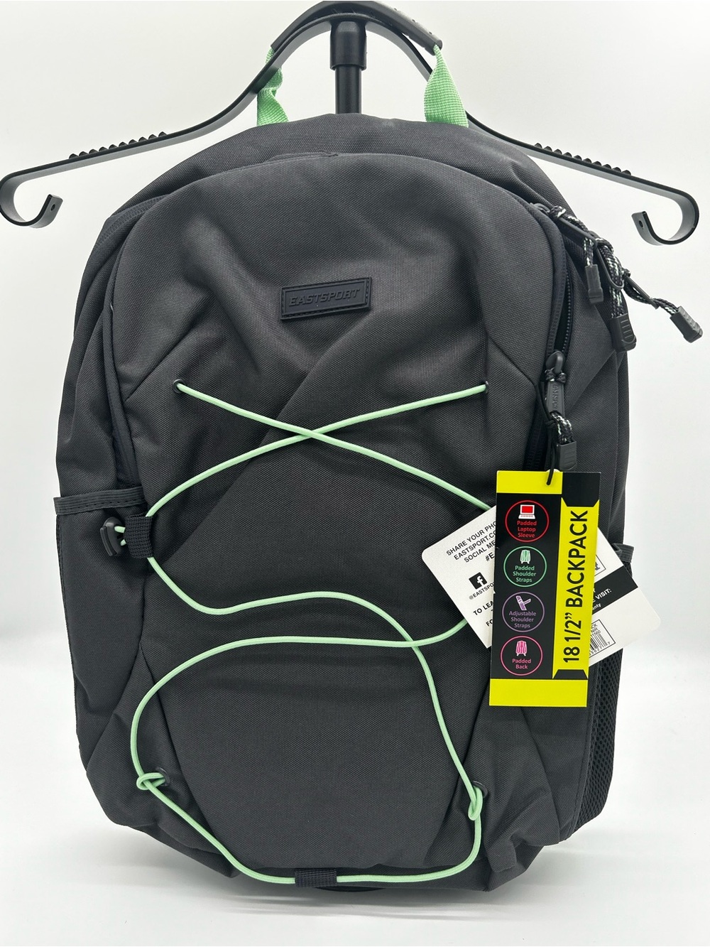 Gray & Mint 18.5" Backpack - Lightweight Everyday Pack NWT